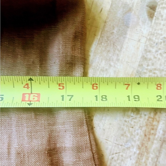 Carol Anderson Vintage linen Dress size Medium Brown Embroidered - Picture 11 of 11